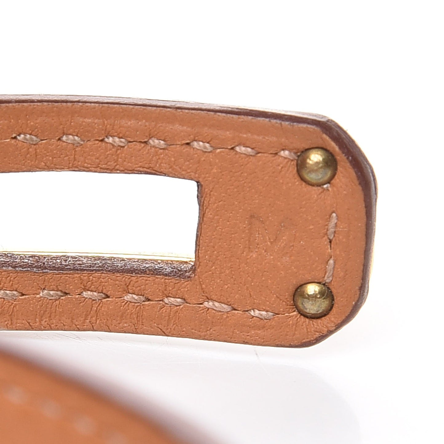 Barenia Kelly Double Tour Bracelet M Fauve