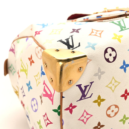 Louis Vuitton Monogram Multicolor Speedy 30 White 8 of 15