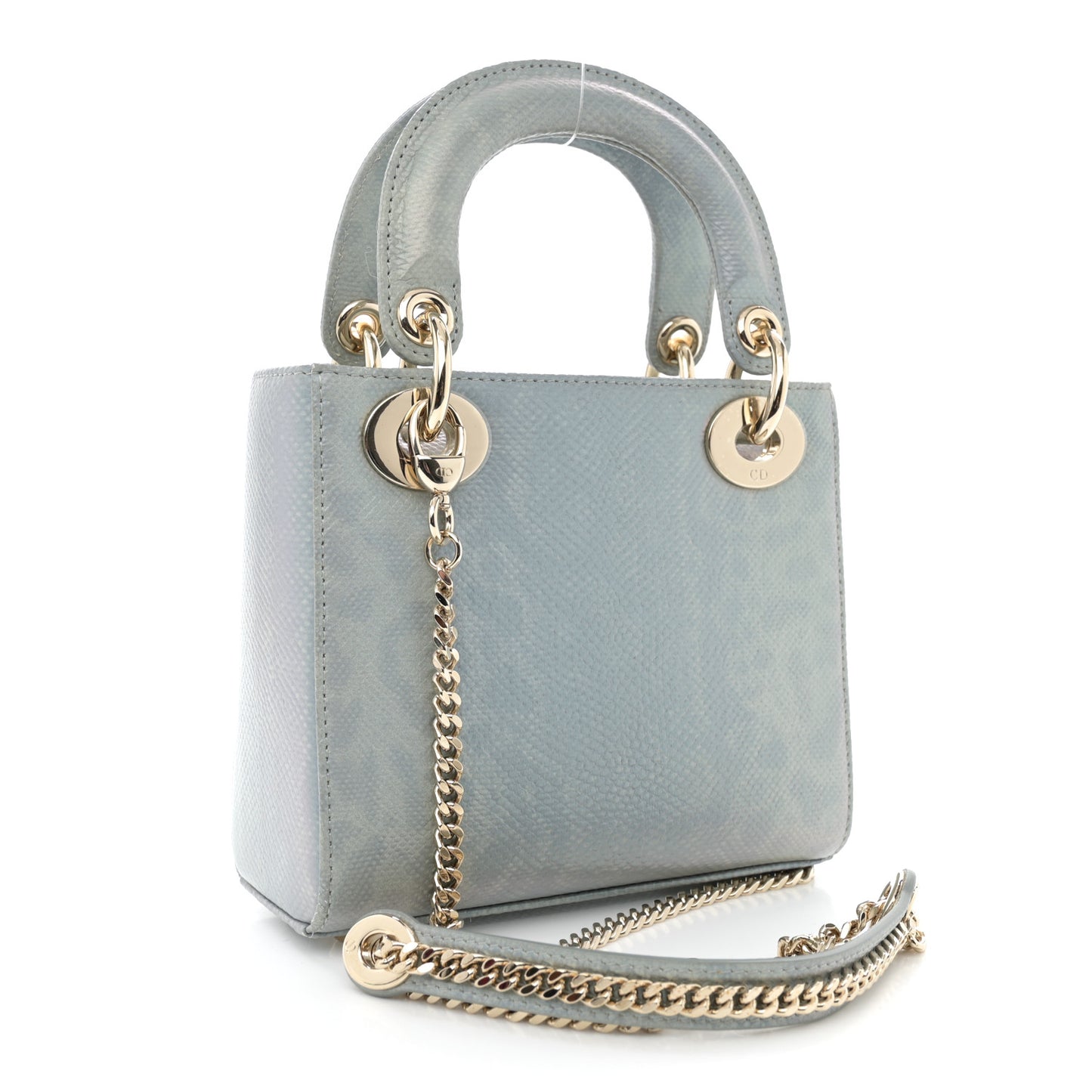 Karung Gradient Mini Lady Dior Blue