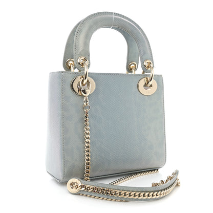 Christian Dior Karung Gradient Mini Lady Dior Blue 3 of 13