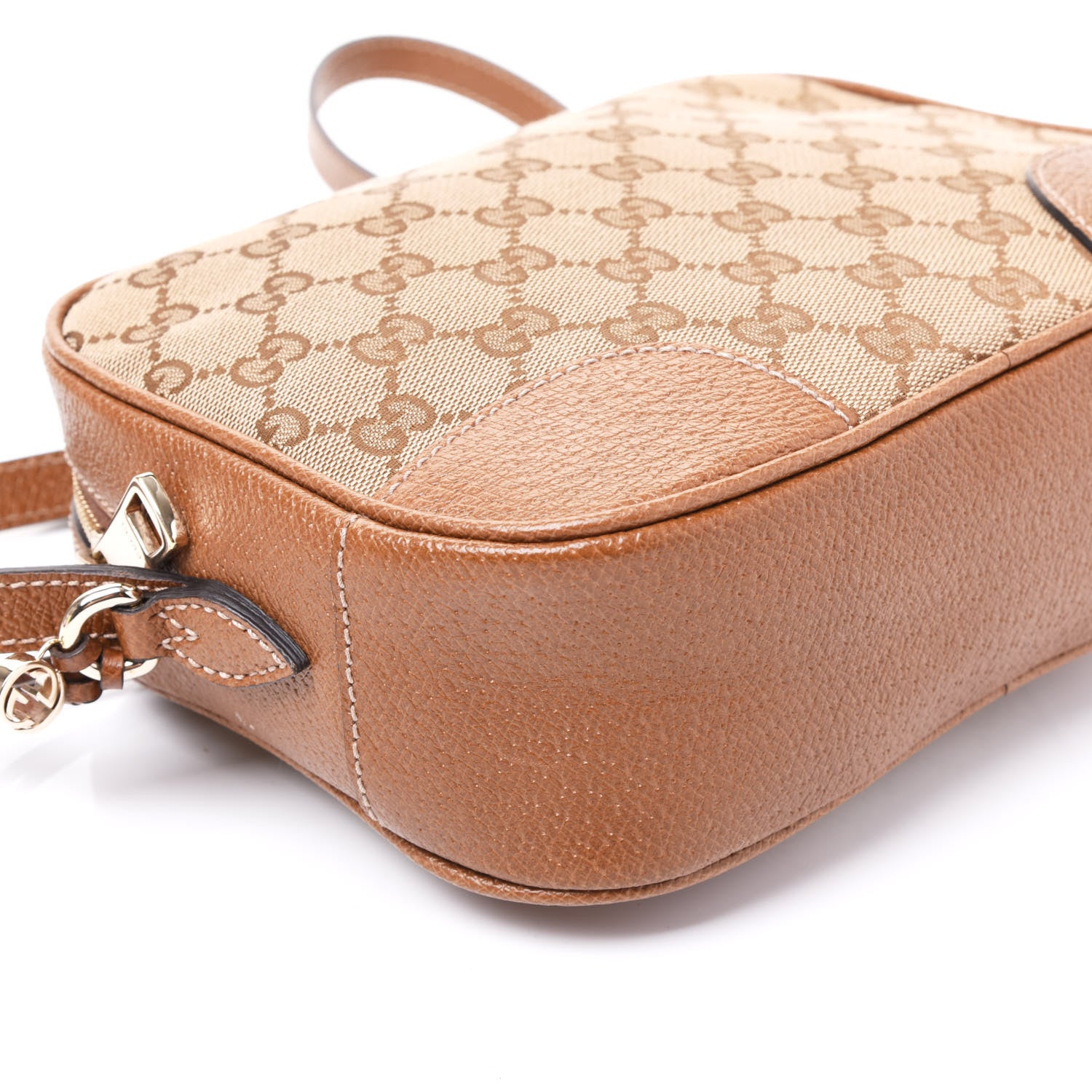 Gucci Monogram Mini Bree Messenger Bag Beige Tabacco 5 of 12