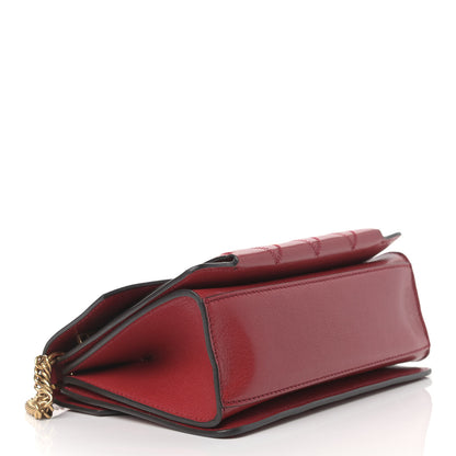 Givenchy Goatskin Quilted Small GV3 Shoulder Bag Vermilion 4 of 9
