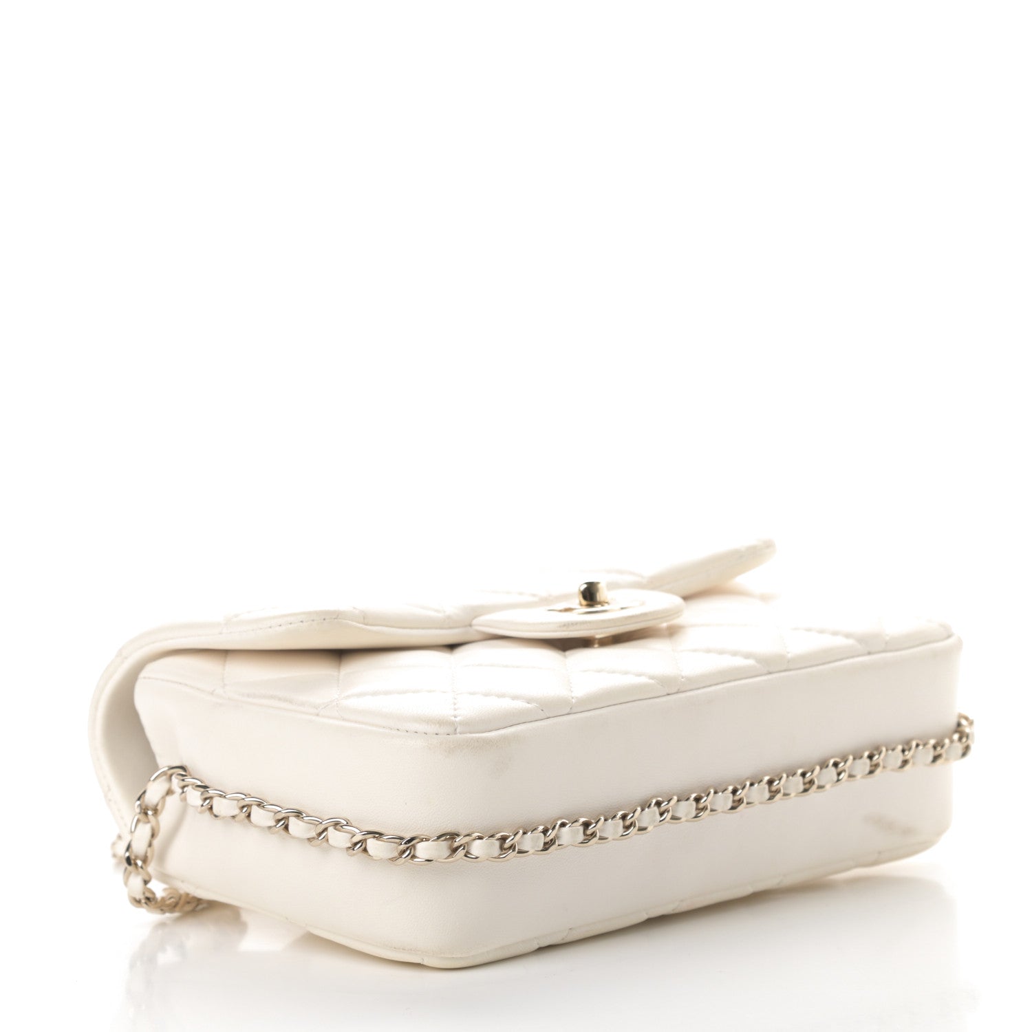 Chanel Lambskin Quilted Small My Precious Flap White 4 of 18