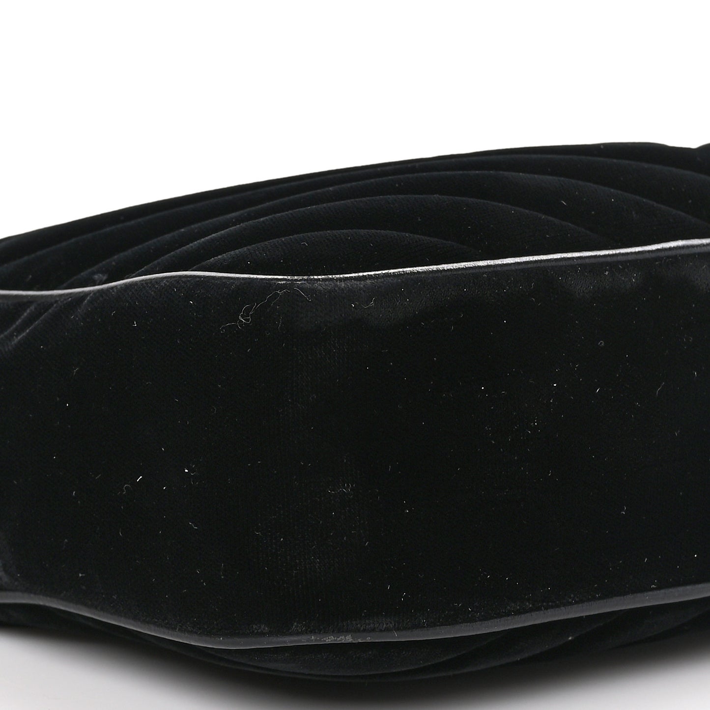 Velvet Matelasse Monogram Lou Camera Bag Black