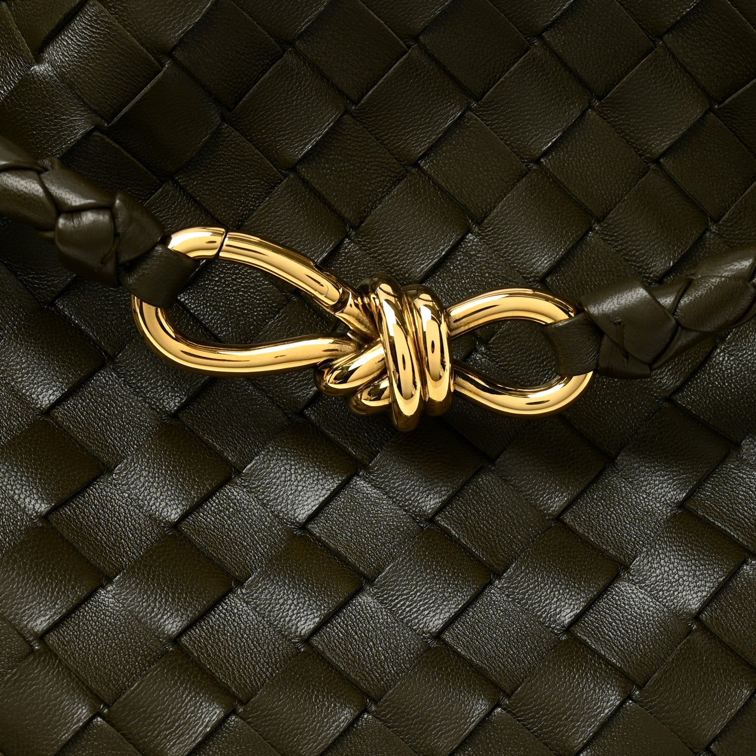 Bottega Veneta Nappa Intrecciato Medium Andiamo Shoulder Bag Kaki 7 of 9
