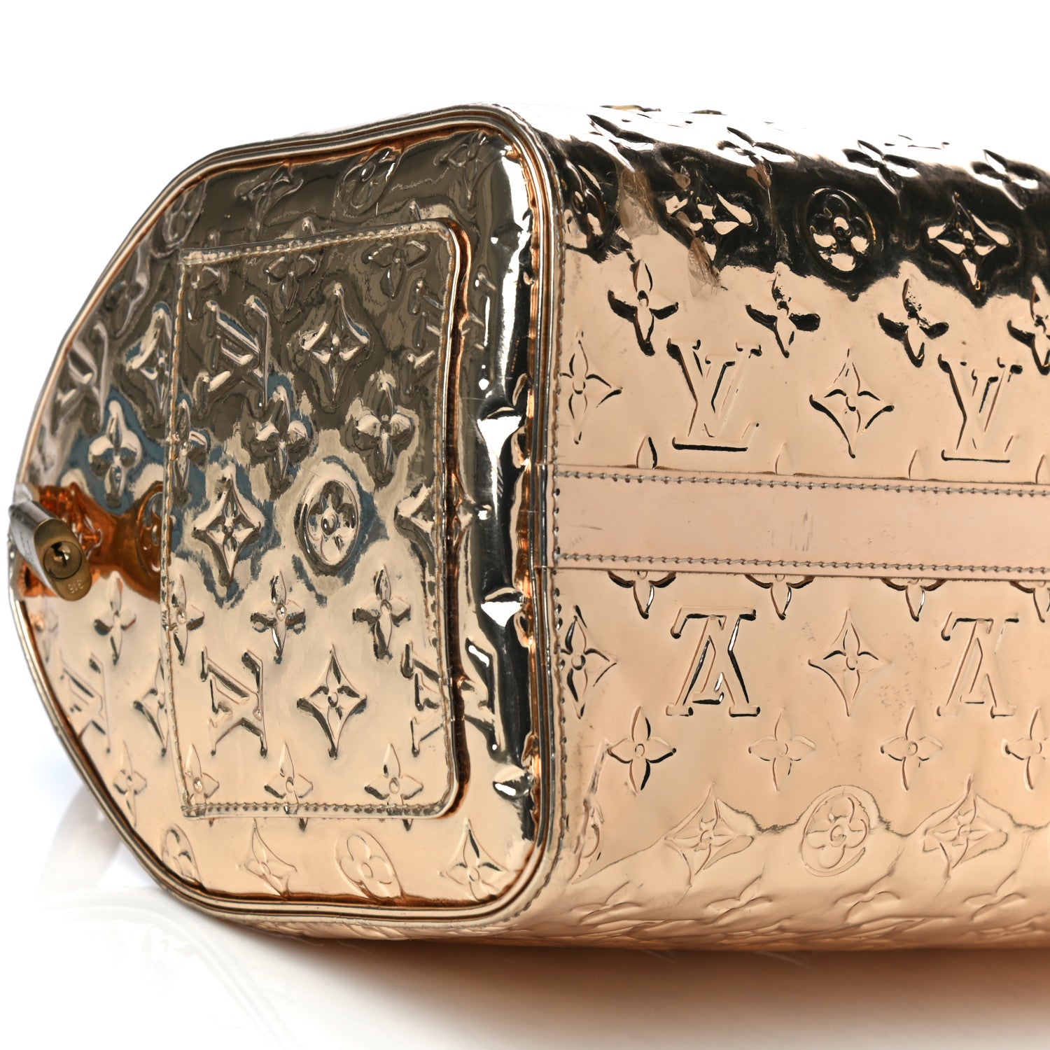 Louis Vuitton Monogram Miroir Speedy 30 Gold 8 of 21