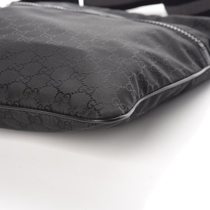 Gucci Nylon Monogram Medium Flat Messenger Bag Black 9 of 9
