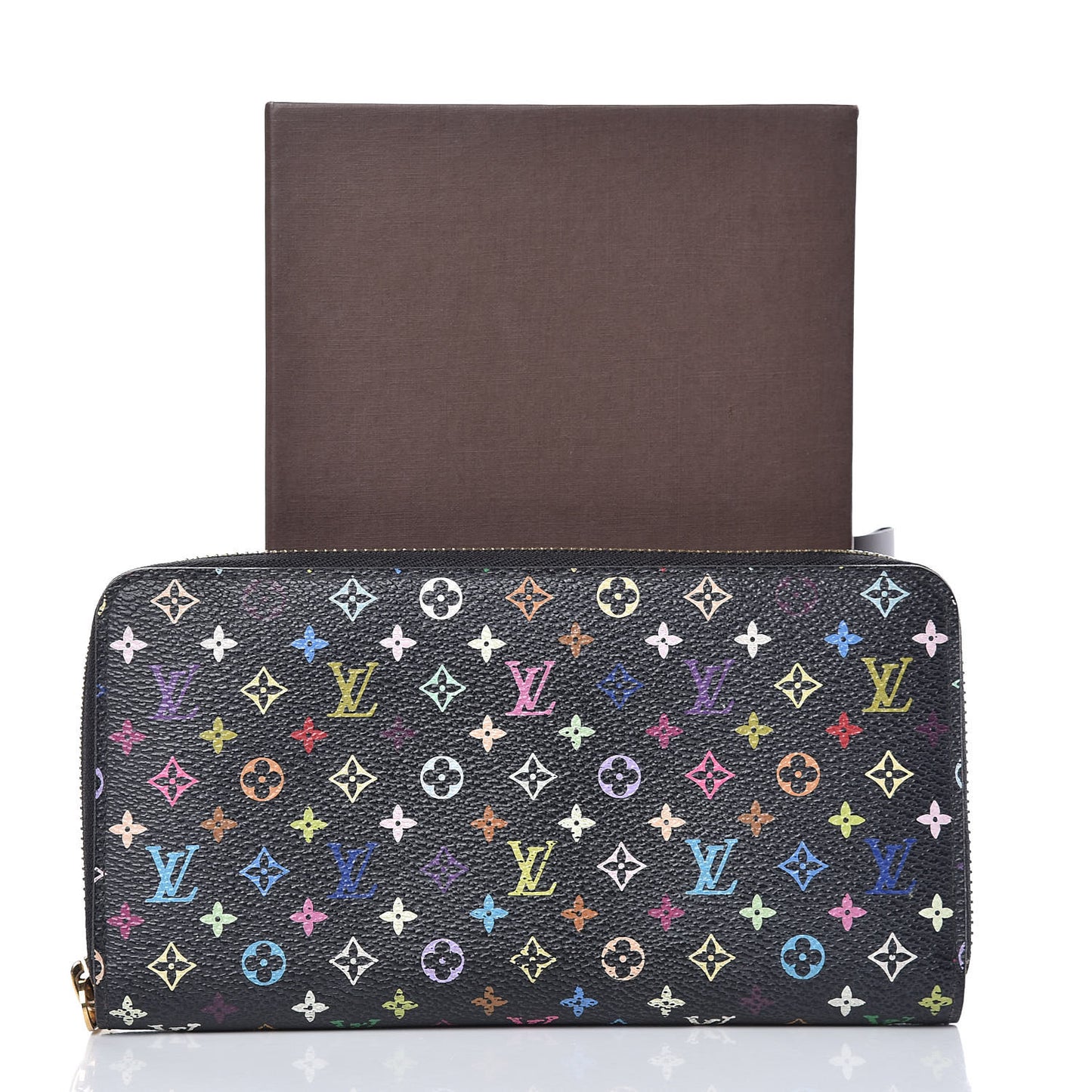 Monogram Multicolor Zippy Wallet Black Grenade