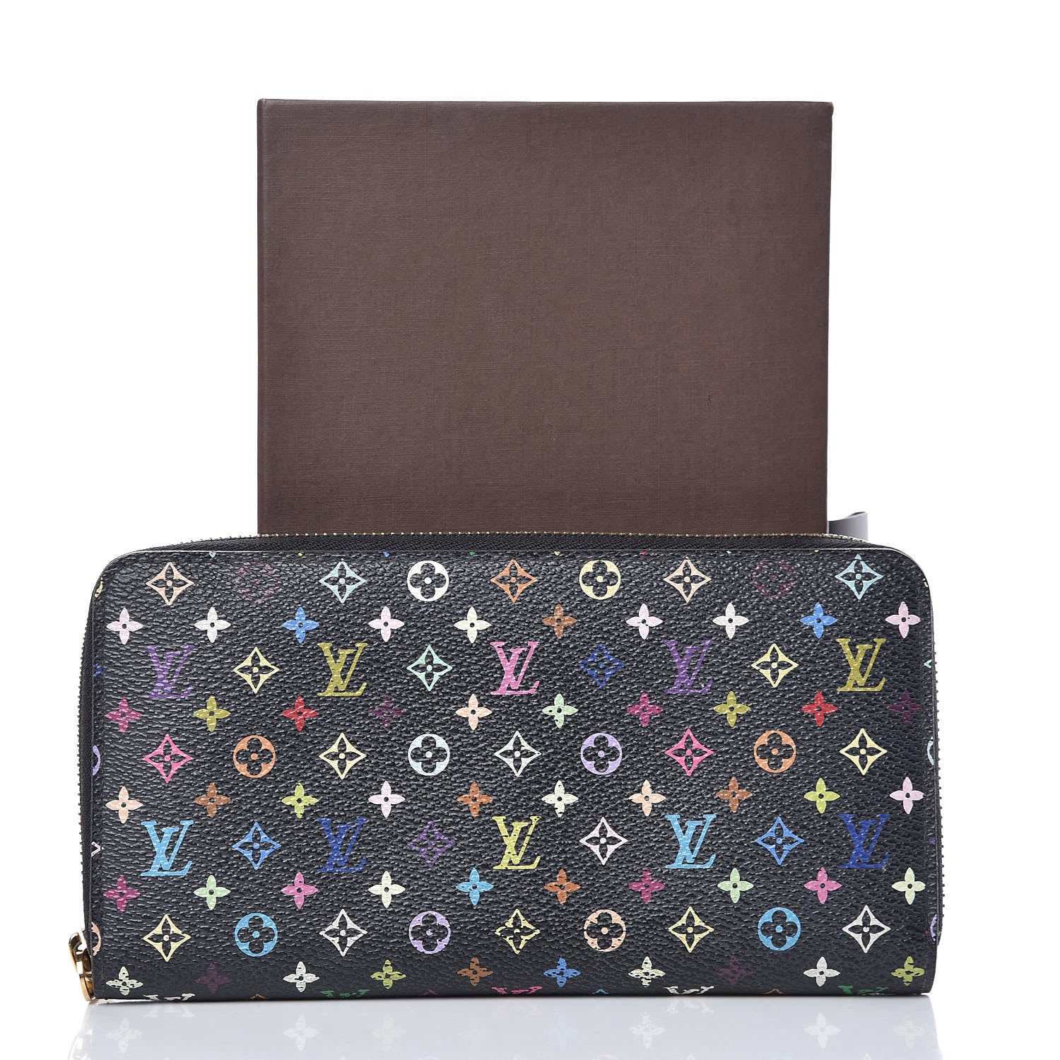 Louis Vuitton Monogram Multicolor Zippy Wallet Black Grenade 12 of 12