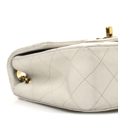 Chanel Lambskin Quilted Mini Square Flap White 10 of 18