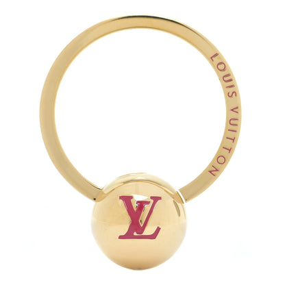 Louis Vuitton Sphere Key Ring Gold 1 of 6