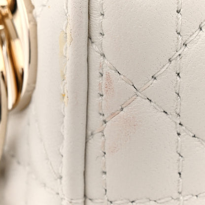 Christian Dior Lambskin Cannage Mini Lady Dior White 11 of 13