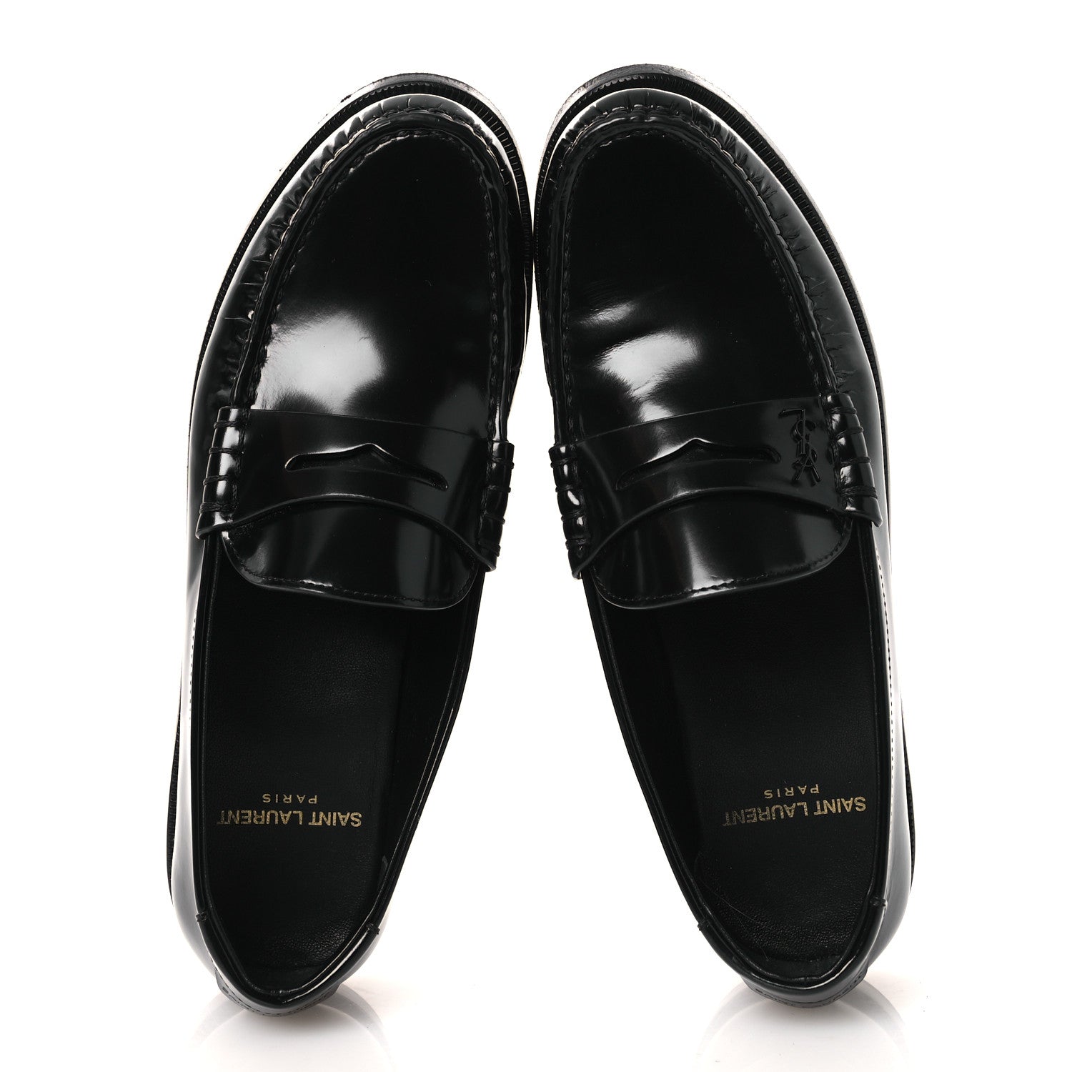 Saint Laurent Magnum Lux Chunky Le Loafer Penny Slippers 36 Black 2 of 12