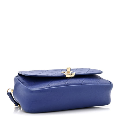 Chanel Calfskin Casual Trip Waist Bag Blue 4 of 9