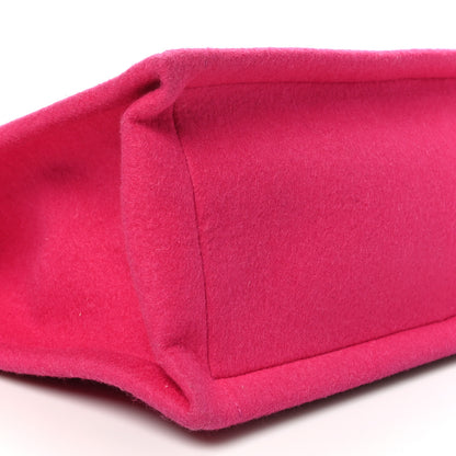 Saint Laurent Wool Rive Gauche Tote Fuchsia 9 of 13