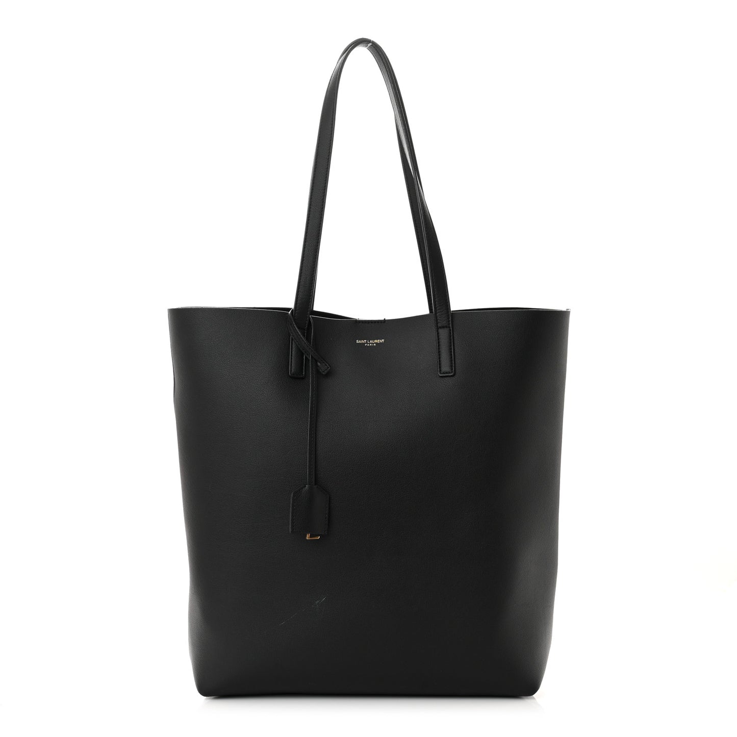 Calfskin North-South Shopping Tote Black