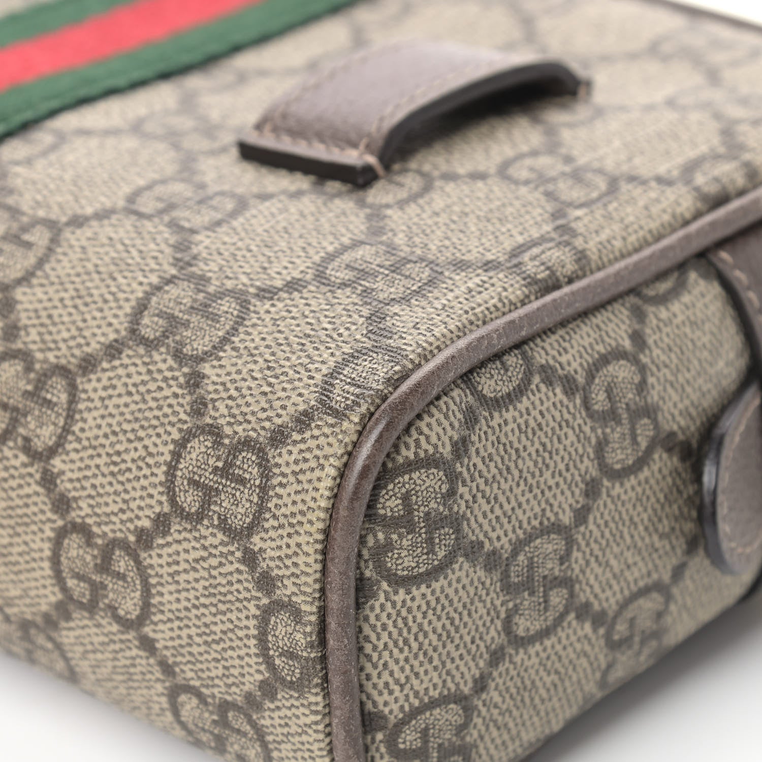 Gucci GG Supreme Monogram Web Small Ophidia Belt Bag 75 30 Dark Brown 12 of 14