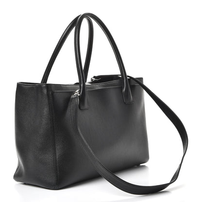 Chanel Calfskin Cerf Executive Shopper Tote Black 4 of 10