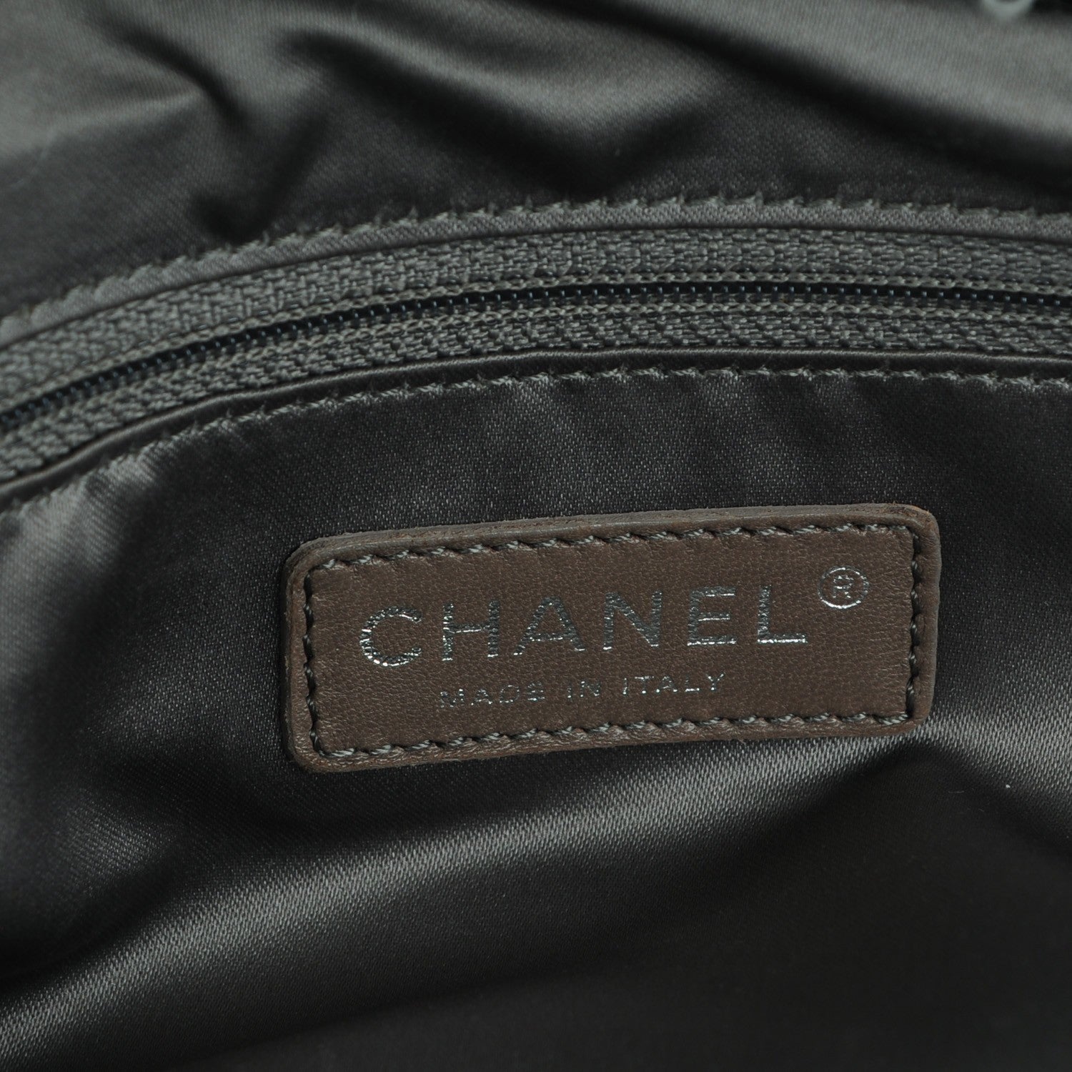 Chanel Tweed Lambskin Drawstring Tweedy Tote Black 6 of 7