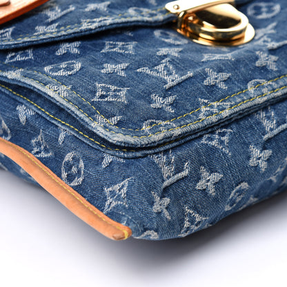 Louis Vuitton Monogram Denim Sac Plat Blue 7 of 10