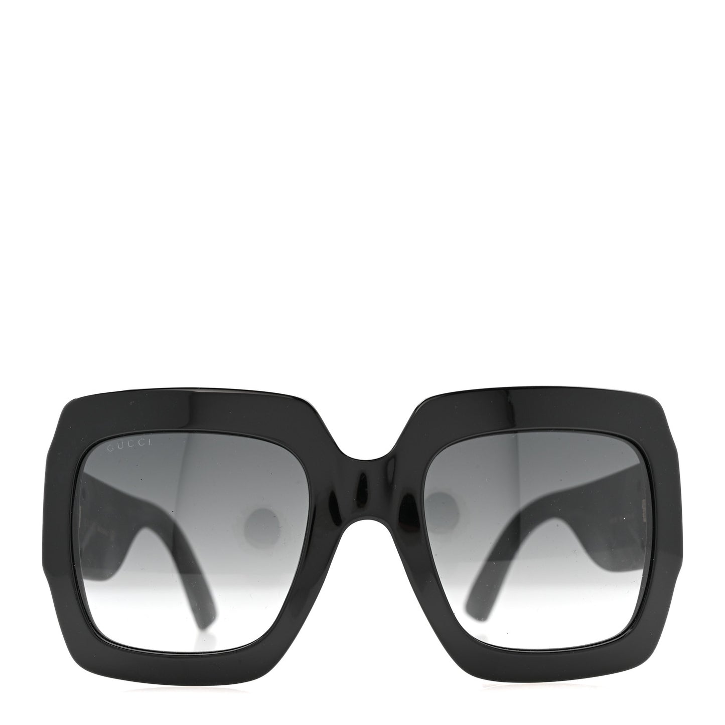 Square Frame GG0102S Sunglasses Glitter Black