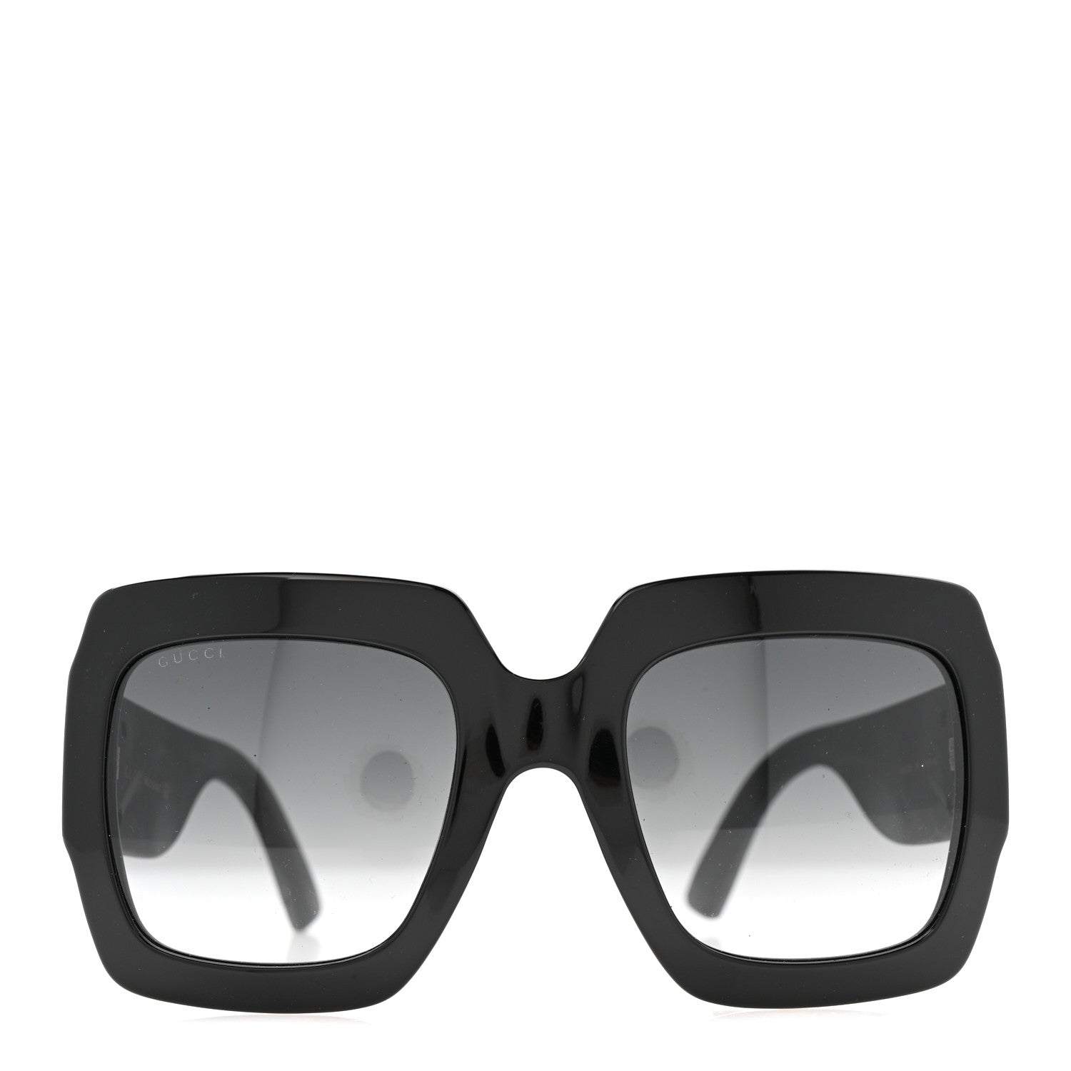 Gucci Square Frame GG0102S Sunglasses Glitter Black 2 of 8