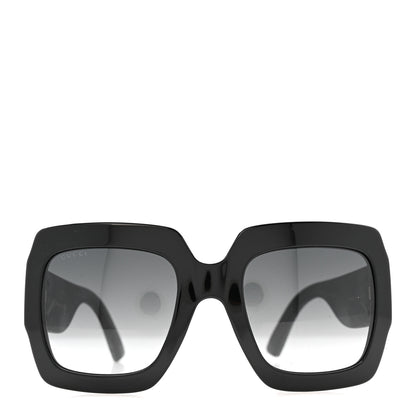 Gucci Square Frame GG0102S Sunglasses Glitter Black 2 of 8