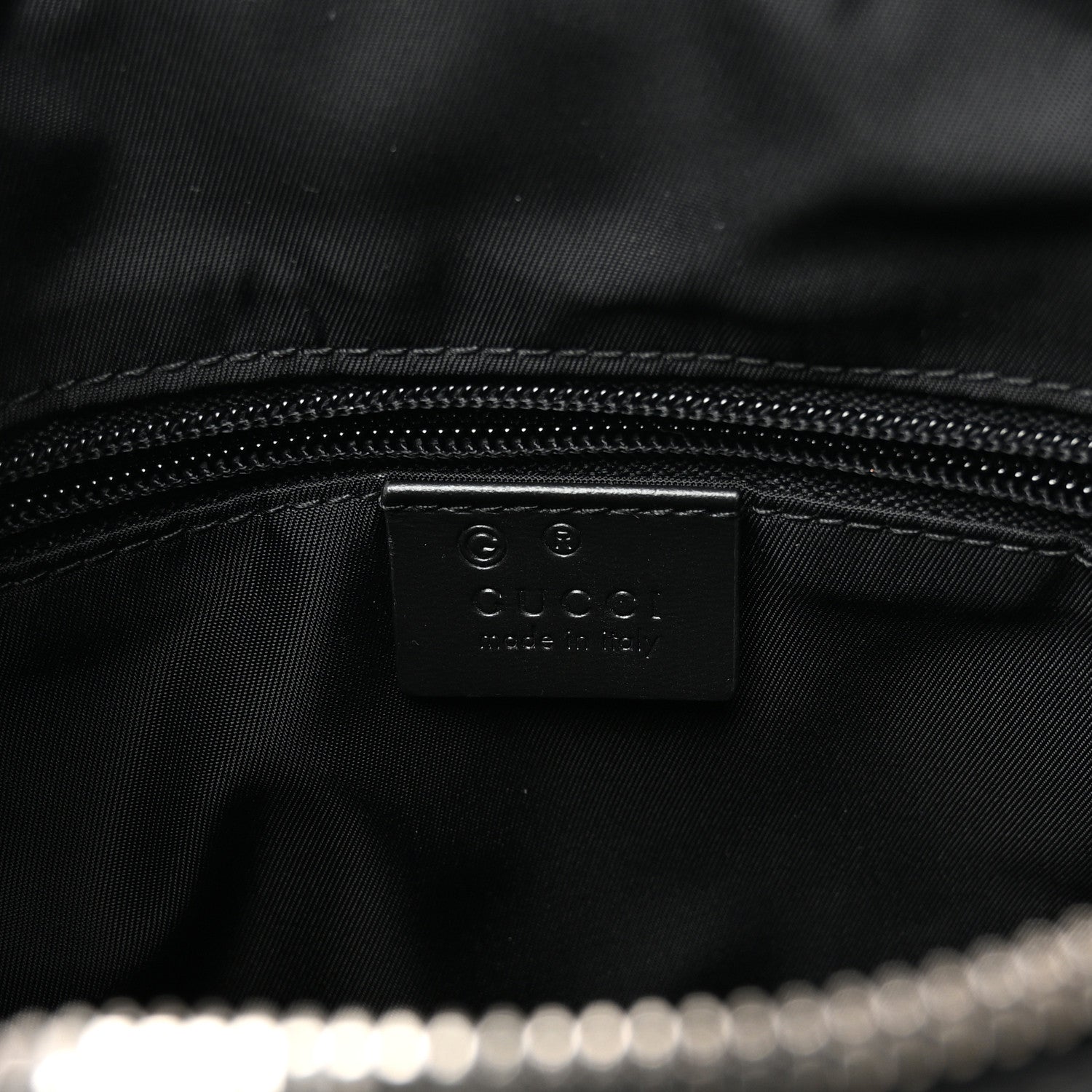 Gucci Techno Canvas Selleria Calfskin Web Small Flat Messenger Bag Black 6 of 10