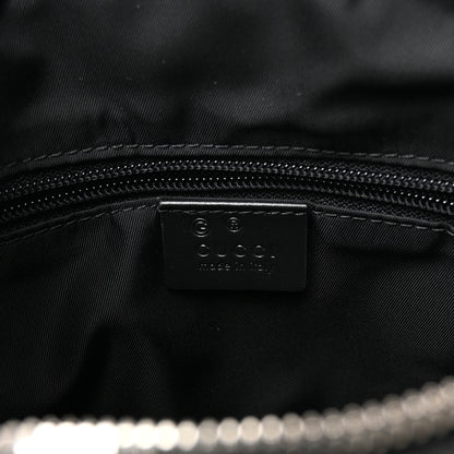 Gucci Techno Canvas Selleria Calfskin Web Small Flat Messenger Bag Black 6 of 10
