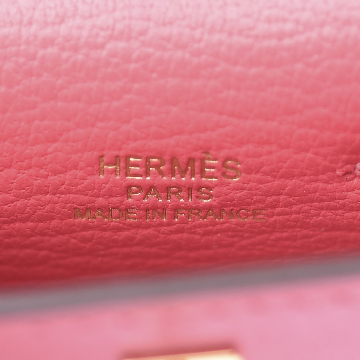 Hermes Tadelakt Mini Kelly Twilly Bag Charm Rose Lipstick 3 of 4
