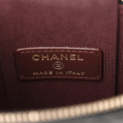 Chanel Caviar Quilted Phone Holder With Chain Black 6 of 11