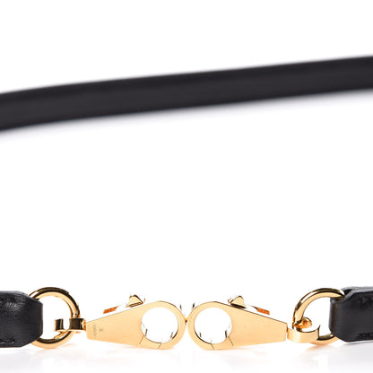 Hermes Swift 16mm Mini Dog Carres Bag Strap Black 4 of 5