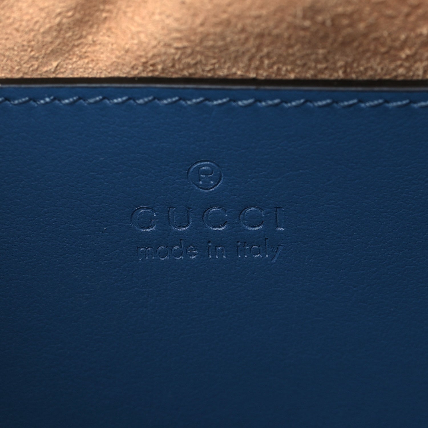 Gucci Calfskin Matelasse Aria Small GG Marmont Chain Shoulder Bag Clear Blue 6 of 6
