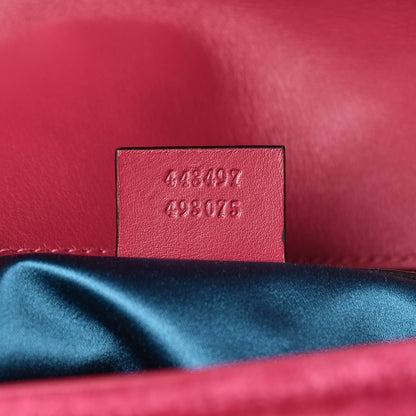 Gucci Velvet Matelasse Small GG Marmont Shoulder Bag Light Raspberry Rose 7 of 11