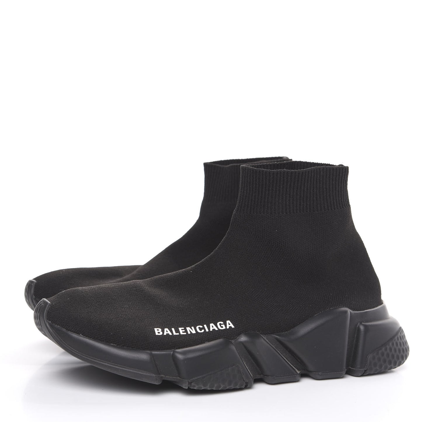 Neoprene Knit Womens Speed Sneakers 36 Black