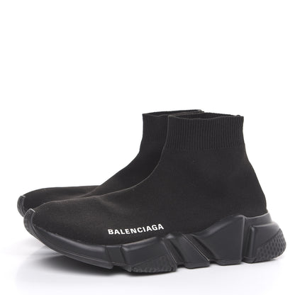 Balenciaga Neoprene Knit Womens Speed Sneakers 36 Black 3 of 7