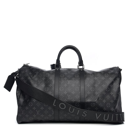 Louis Vuitton Monogram Eclipse Keepall Bandouliere 55 1 of 9