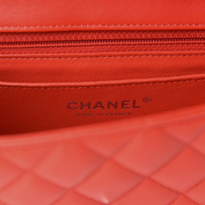 Chanel Lambskin Quilted Mini Rectangular Flap Red 8 of 11