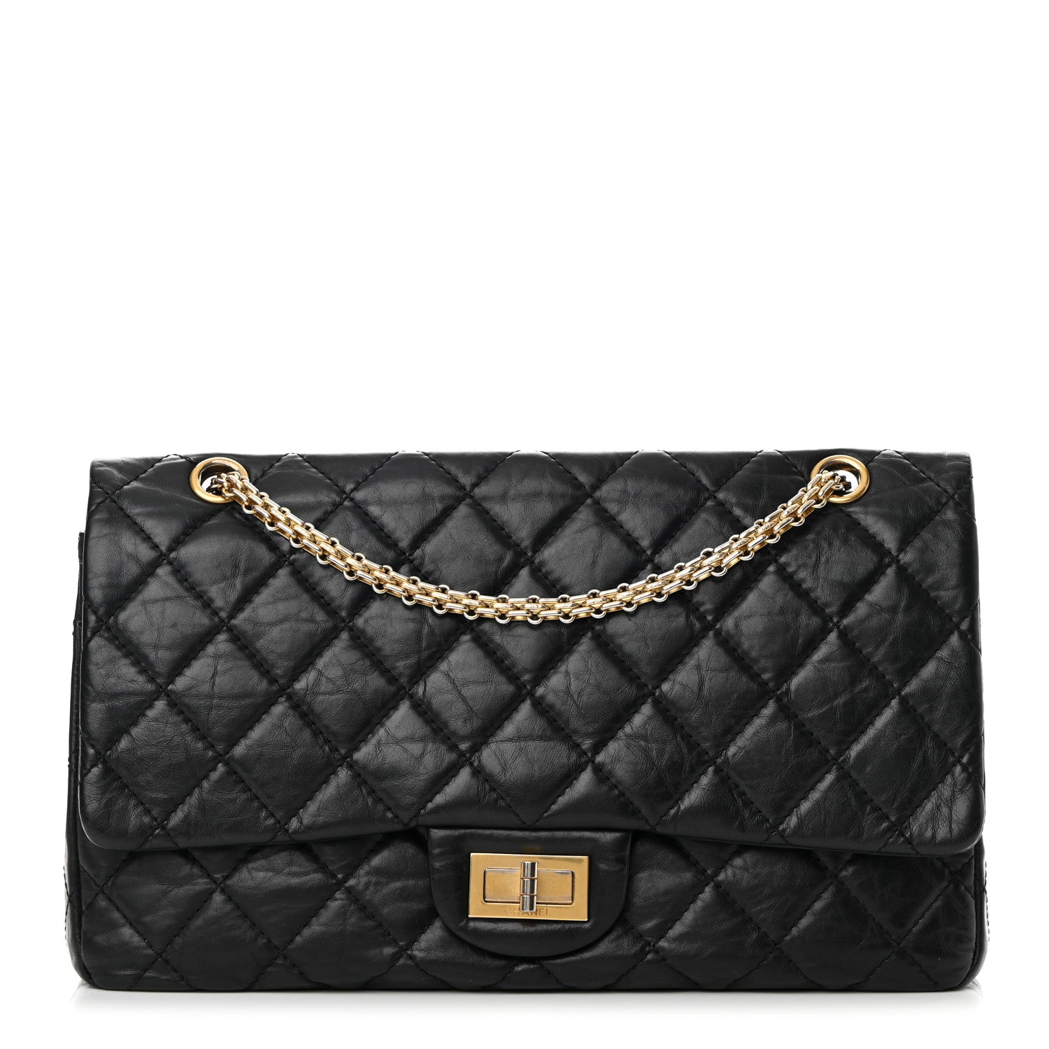 Chanel Aged Calfskin Quilted 2.55 Reissue 227 Flap Black 1 of 15