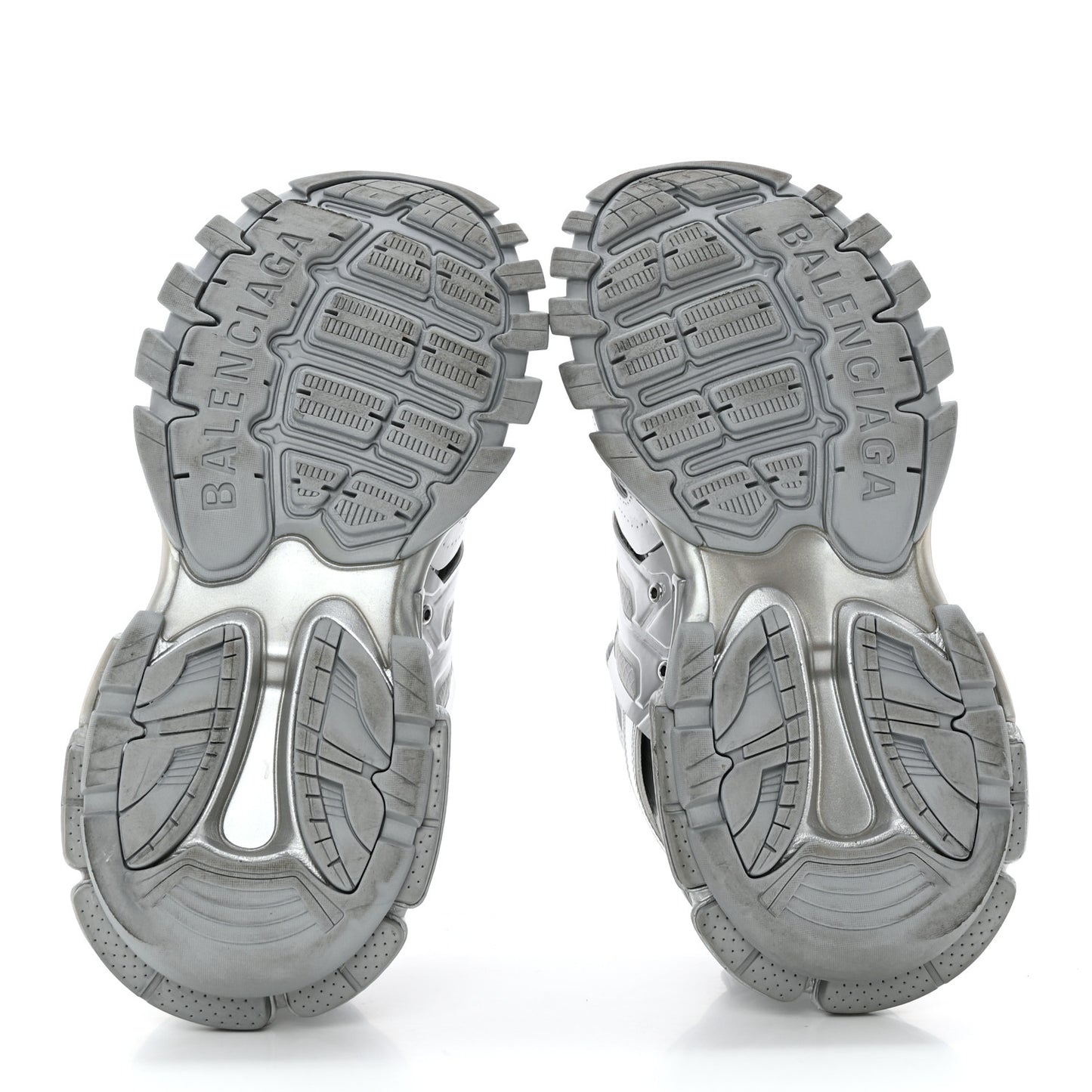 Mesh Nylon Mens Track Sneakers 40 Silver