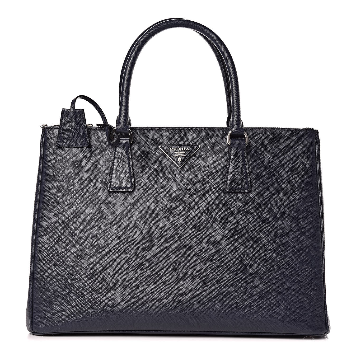 Prada Saffiano Medium Galleria Double Zip Tote Baltico 1 of 9