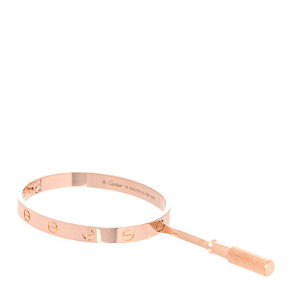 Cartier 18K Pink Gold LOVE Bracelet 16 6 of 8