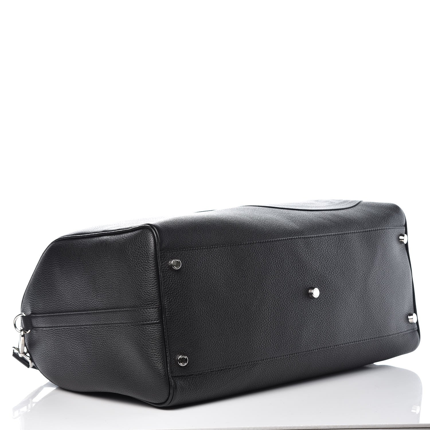 Fendi Cuoio Romano Selleria Fendi Stamp Patch Holdall Bag Black Grigio 4 of 7