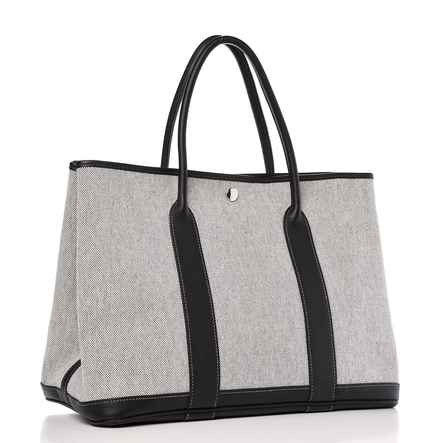Hermes Buffle Skipper Toile Garden Party 36 MM Tote Black 3 of 8