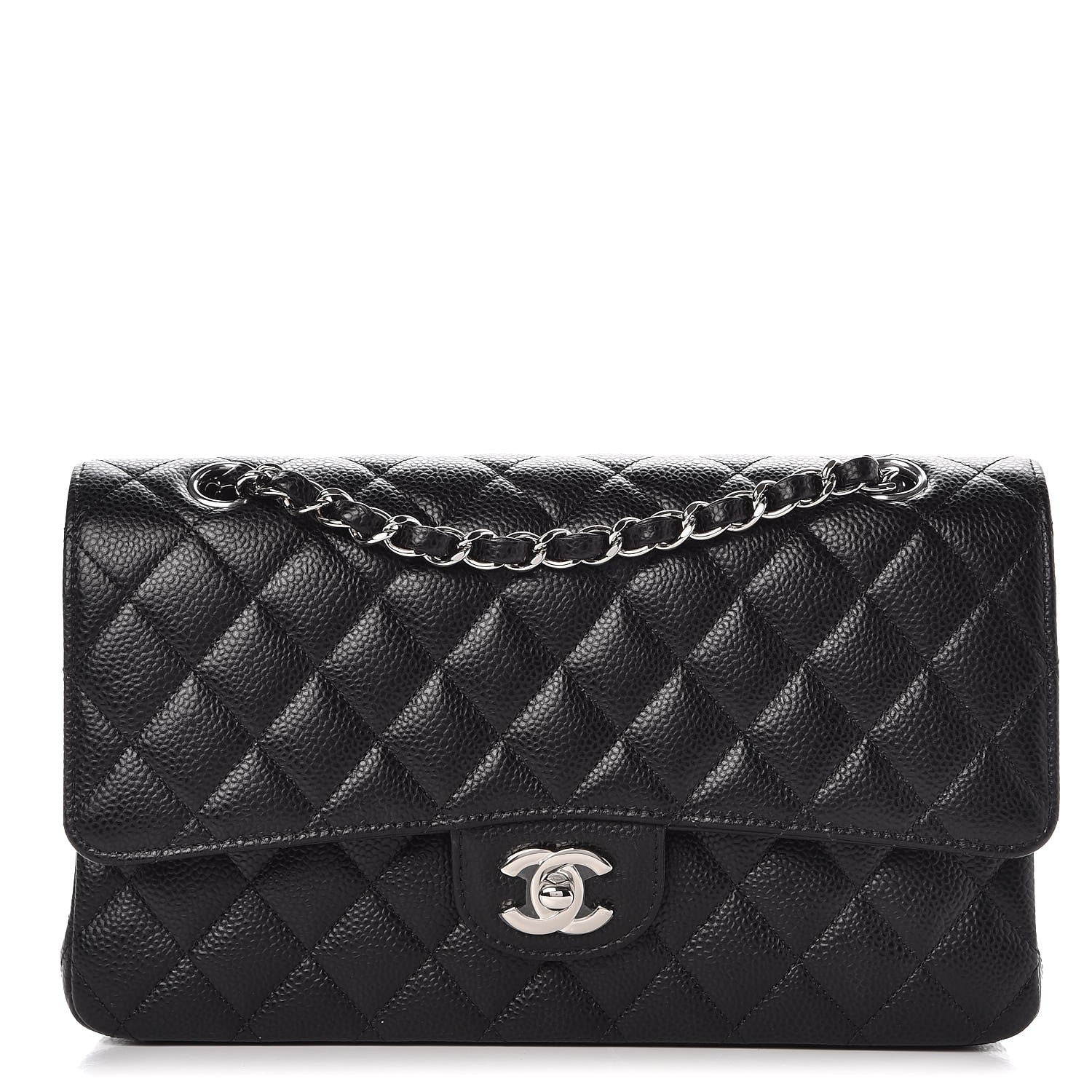 Chanel Caviar Quilted Medium Double Flap Black 1 of 9