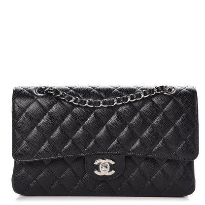 Chanel Caviar Quilted Medium Double Flap Black 1 of 9