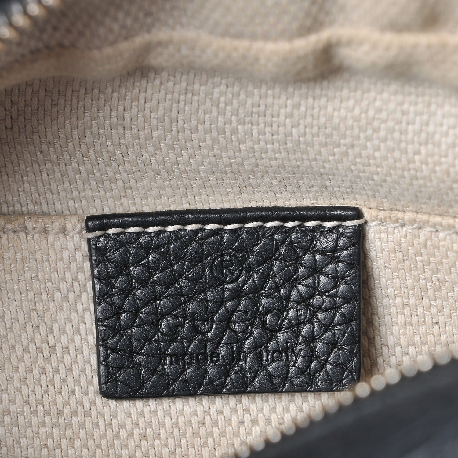 Gucci Pebbled Calfskin Small Soho Disco Bag Black 6 of 7