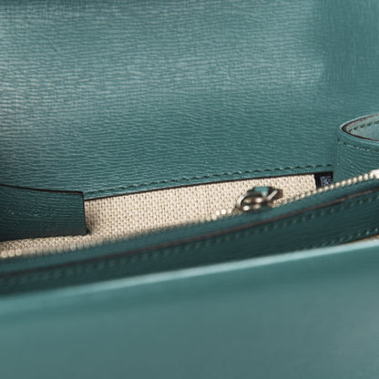 Gucci Calfskin Blooms Print Small Dionysus Shoulder Bag Bright Emerald Multicolor 9 of 10