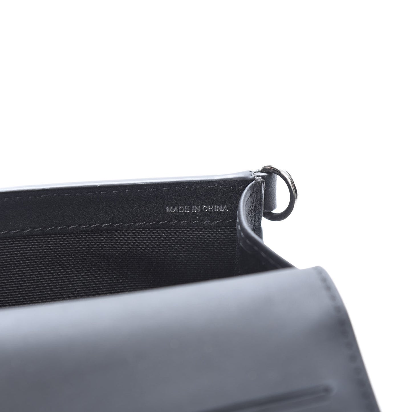London Check Small Wallet With Strap Dark Charcoal