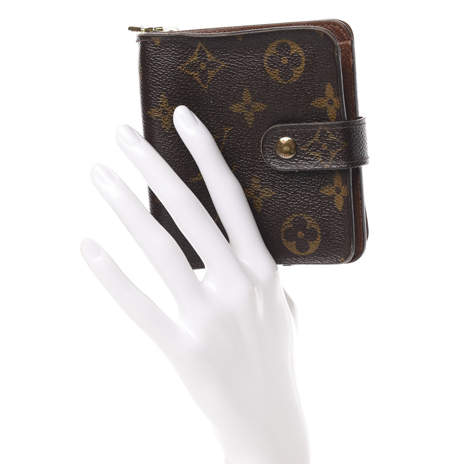 Louis Vuitton Monogram Compact Zippe Zipped Wallet 2 of 19